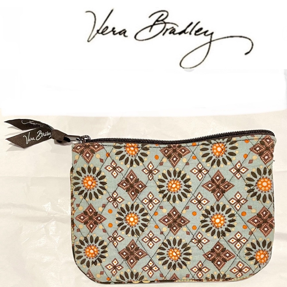 VERA BRADLEY Canyon pattern zippered pouch size 7x5 NWOT